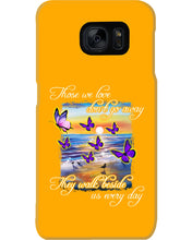 Load image into Gallery viewer, Butterfly Sunset On Beach Those We Love Don't Go Away Gift For Lover Phone case
