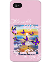 Load image into Gallery viewer, Butterfly Sunset On Beach Those We Love Don't Go Away Gift For Lover Phone case
