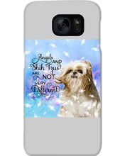 Load image into Gallery viewer, Angels And Shih Tzu Are Not Different Gift For Dog Lovers Phone case
