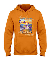 Load image into Gallery viewer, Butterfly Sunset On Beach Those We Love Don't Go Away Gift For Lover Hoodie
