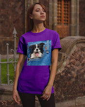 Load image into Gallery viewer, Border Collie In Denim Pocket Gift For Dog Lovers Guys Tee
