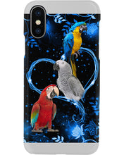 Load image into Gallery viewer, Lovely Phone Case Twinkling Blue Heart Gift For Parrots Lovers Phone case
