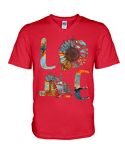 Load image into Gallery viewer, Love Trucker Simple Unique Custom Design For Personalized Job Gift Guys V-Neck

