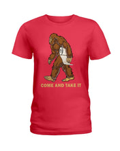 Load image into Gallery viewer, Bigfoot Come And Take It Simple Custom Design Ladies Tee
