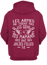 Load image into Gallery viewer, Les Armes Ne Tuent Pas Les Gens Les Mamans Qui Ont Des Gift For Mom Hoodie
