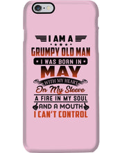 Load image into Gallery viewer, I'm A Grumpy Old Man I Was Born In May With My Heart Phone case
