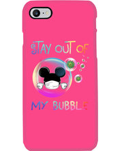 Load image into Gallery viewer, Lovely Phone Case Rainbow Design Stay Out Of My Bubble Gift For Friends Phone case
