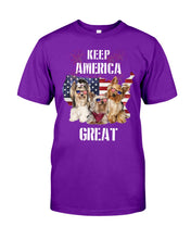 Load image into Gallery viewer, Keep America Great Yorkshire Terrier Gift For Dog Lovers Guys Tee
