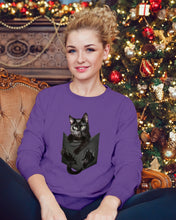 Load image into Gallery viewer, Cat In Your Front Pocket Perfect Gift For Friends Who Loves Cat Sweatshirt
