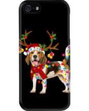 Load image into Gallery viewer, Beagle Gorgeous Reindeer Xmas Lights Gift For Dog Lovers Phone case
