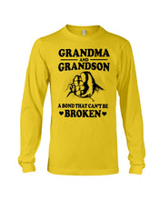Load image into Gallery viewer, Grandma And Grandson A Bond That Can't Be Broken Custom Design Unisex Long Sleeve
