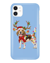 Load image into Gallery viewer, Beagle Gorgeous Reindeer Xmas Lights Gift For Dog Lovers Phone case
