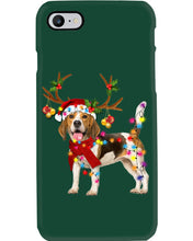 Load image into Gallery viewer, Beagle Gorgeous Reindeer Xmas Lights Gift For Dog Lovers Phone case
