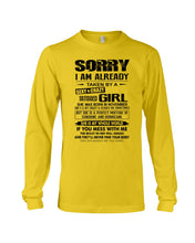 Load image into Gallery viewer, I'm Already Taken By November Sexy Crazy Girl For Birthday Gift Unisex Long Sleeve
