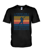 Load image into Gallery viewer, Forget The Glass Slippers This Princess Wears Cleats Trending Guys V-Neck
