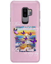Load image into Gallery viewer, Butterfly Sunset On Beach Those We Love Don't Go Away Gift For Lover Phone case
