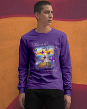 Load image into Gallery viewer, Butterfly Sunset On Beach Those We Love Don't Go Away Gift For Lover Unisex Long Sleeve
