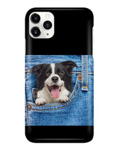 Load image into Gallery viewer, Border Collie In Denim Pocket Gift For Dog Lovers Phone case
