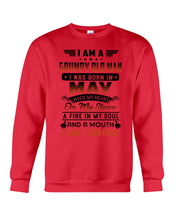 Load image into Gallery viewer, I'm A Grumpy Old Man I Was Born In May With My Heart Sweatshirt
