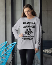 Load image into Gallery viewer, Grandma And Grandson A Bond That Can't Be Broken Custom Design Unisex Long Sleeve
