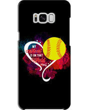 Load image into Gallery viewer, Lovely Phone Case My Heart Is On Field Gift For Softball Lovers Phone case
