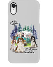 Load image into Gallery viewer, Cavalier King It's Who You Travel With Gift For Dog Lovers Phone case
