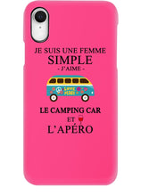 Load image into Gallery viewer, Je Suis Une Femme Simple J'aime Le Camping Car Et L'apero Phone case

