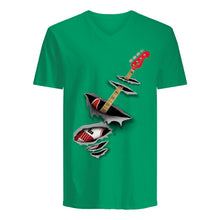 Load image into Gallery viewer, Funny Bass Inside Gift For Music Lovers Guys V-Neck
