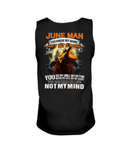 Load image into Gallery viewer, June Man You Know My Name Not My Sotry You See My Smile Trending Unisex Tank Top
