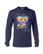 Load image into Gallery viewer, Butterfly Sunset On Beach Those We Love Don't Go Away Gift For Lover Unisex Long Sleeve
