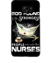 Load image into Gallery viewer, God Found Is The Strongest People And Made Then Nurses Gift For Nurse Phone case
