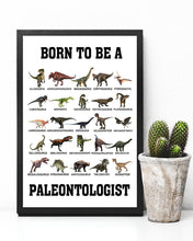 Load image into Gallery viewer, Born To Be A Paleontologist Custom Design Vertical Poster
