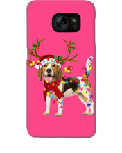 Load image into Gallery viewer, Beagle Gorgeous Reindeer Xmas Lights Gift For Dog Lovers Phone case
