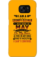 Load image into Gallery viewer, I'm A Grumpy Old Man I Was Born In May With My Heart Phone case
