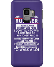 Load image into Gallery viewer, I Am A Runner I Run Because I Really Like Food Custom Design Phone case
