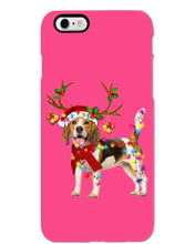 Load image into Gallery viewer, Beagle Gorgeous Reindeer Xmas Lights Gift For Dog Lovers Phone case
