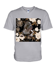 Load image into Gallery viewer, Gift For Dog Lovers Pitbull Bright Peonies Guys V-Neck
