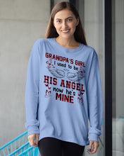 Load image into Gallery viewer, Grandpa's Girl I Used To Be His Angel Gift For Men Unisex Long Sleeve
