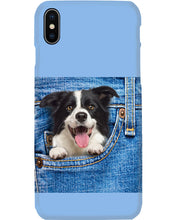 Load image into Gallery viewer, Border Collie In Denim Pocket Gift For Dog Lovers Phone case

