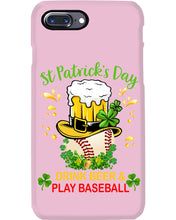 Load image into Gallery viewer, Baseball Drink Beer Day St Patrick's Day Gift For Baseball Lovers Phone case
