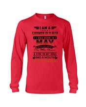 Load image into Gallery viewer, I'm A Grumpy Old Man I Was Born In May With My Heart Unisex Long Sleeve
