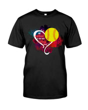 Load image into Gallery viewer, Lovely Phone Case My Heart Is On Field Gift For Softball Lovers Guys Tee
