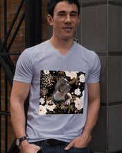 Load image into Gallery viewer, Gift For Dog Lovers Pitbull Bright Peonies Guys V-Neck
