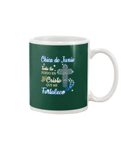 Load image into Gallery viewer, Chica De Junio Todo Lo Puedo En Cristo Que Me Fortalece Mug
