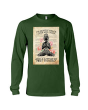 Load image into Gallery viewer, I'm Mostly Peace Love And Light Yoga Gift For Yoga Lovers Unisex Long Sleeve
