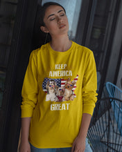 Load image into Gallery viewer, Keep America Great Yorkshire Terrier Gift For Dog Lovers Unisex Long Sleeve
