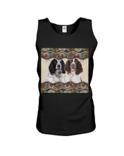 Load image into Gallery viewer, Lovley Phone Case Two Dogs Gift For English Springer Spaniel Lovers Unisex Tank Top
