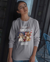 Load image into Gallery viewer, Keep America Great Yorkshire Terrier Gift For Dog Lovers Unisex Long Sleeve
