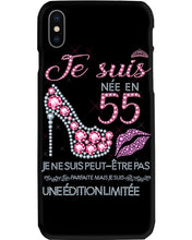 Load image into Gallery viewer, Je Suis Nee En 55 Je Ne Suis Peut-Être Pas Birthday Gift For Grandma Phone case
