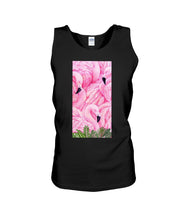 Load image into Gallery viewer, Beautiful Flamingo And Feather Gift For Flamingo Lovers Unisex Tank Top
